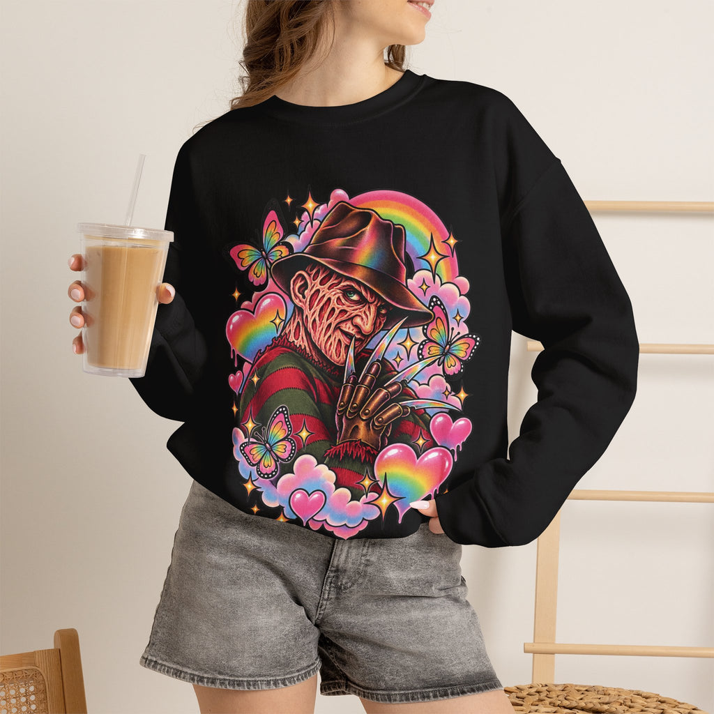 Freddy Krueger Rainbow Crewneck Sweatshirt