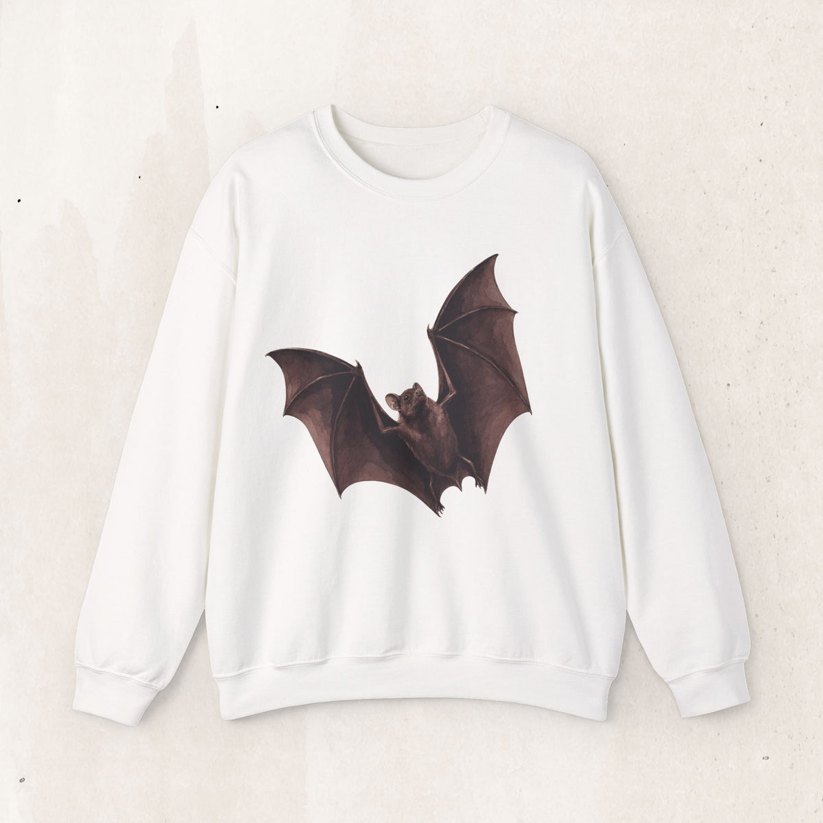 Flying Bat Graphic Crewneck Sweatshirt