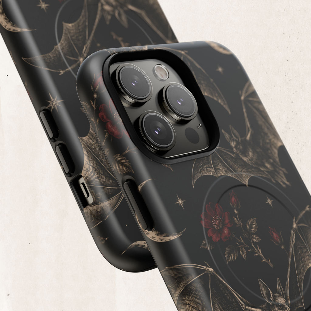 Gothic Bat & Moon Tough Magnetic Phone Case