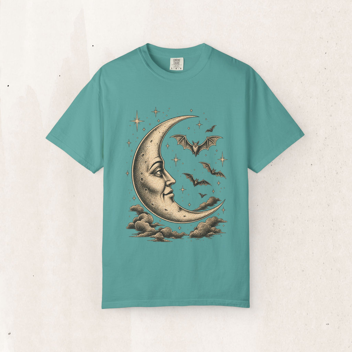 Crescent Moon & Bats Tee