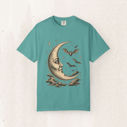 Crescent Moon & Bats Tee