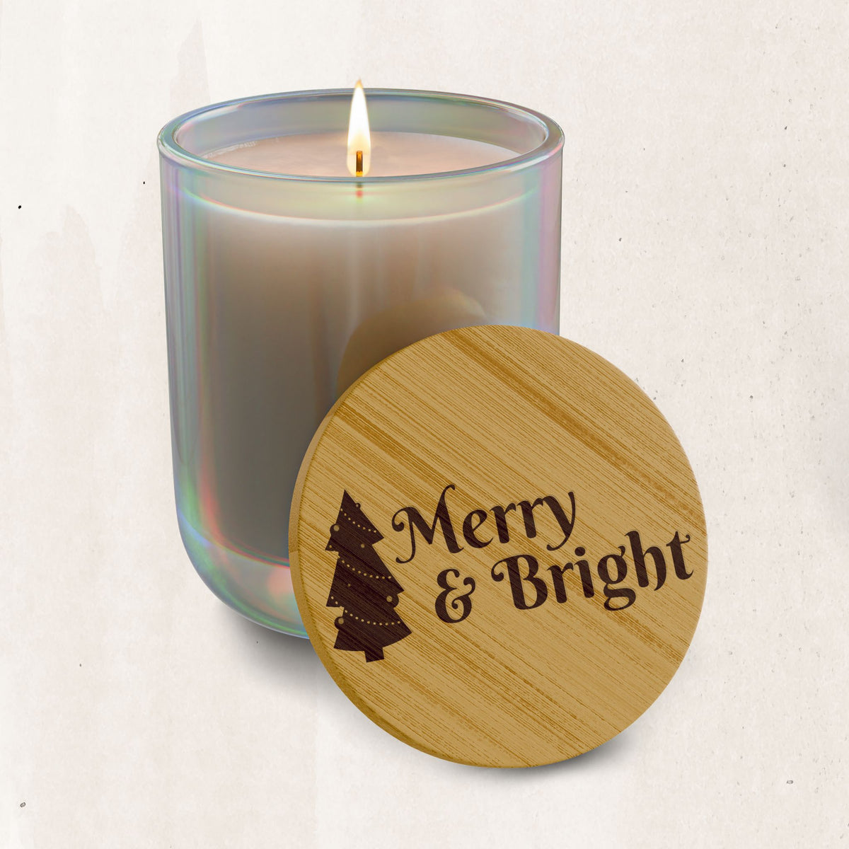 Merry & Bright Engraved Soy Candle (14 oz)