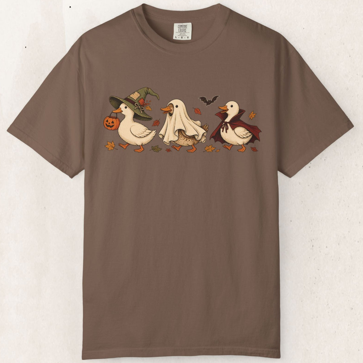 Halloween Ducks Tee – Espresso