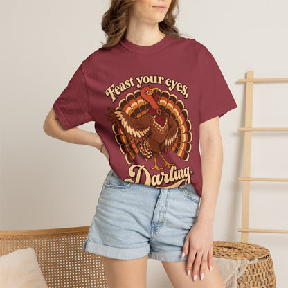 Thanksgiving 'Feast Your Eyes, Darling' Turkey Tee