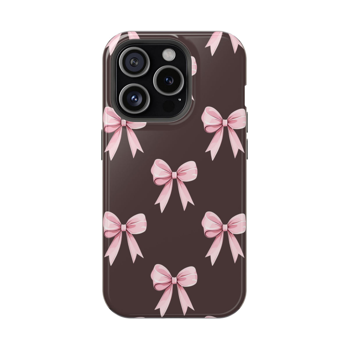 Pink Ribbon Bow Magnetic Phone Case, alternate view