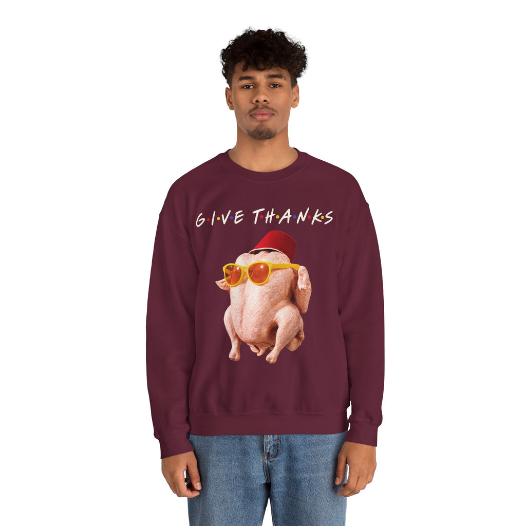 Thanksgiving FRIENDS Turkey Crewneck Sweatshirt Printify