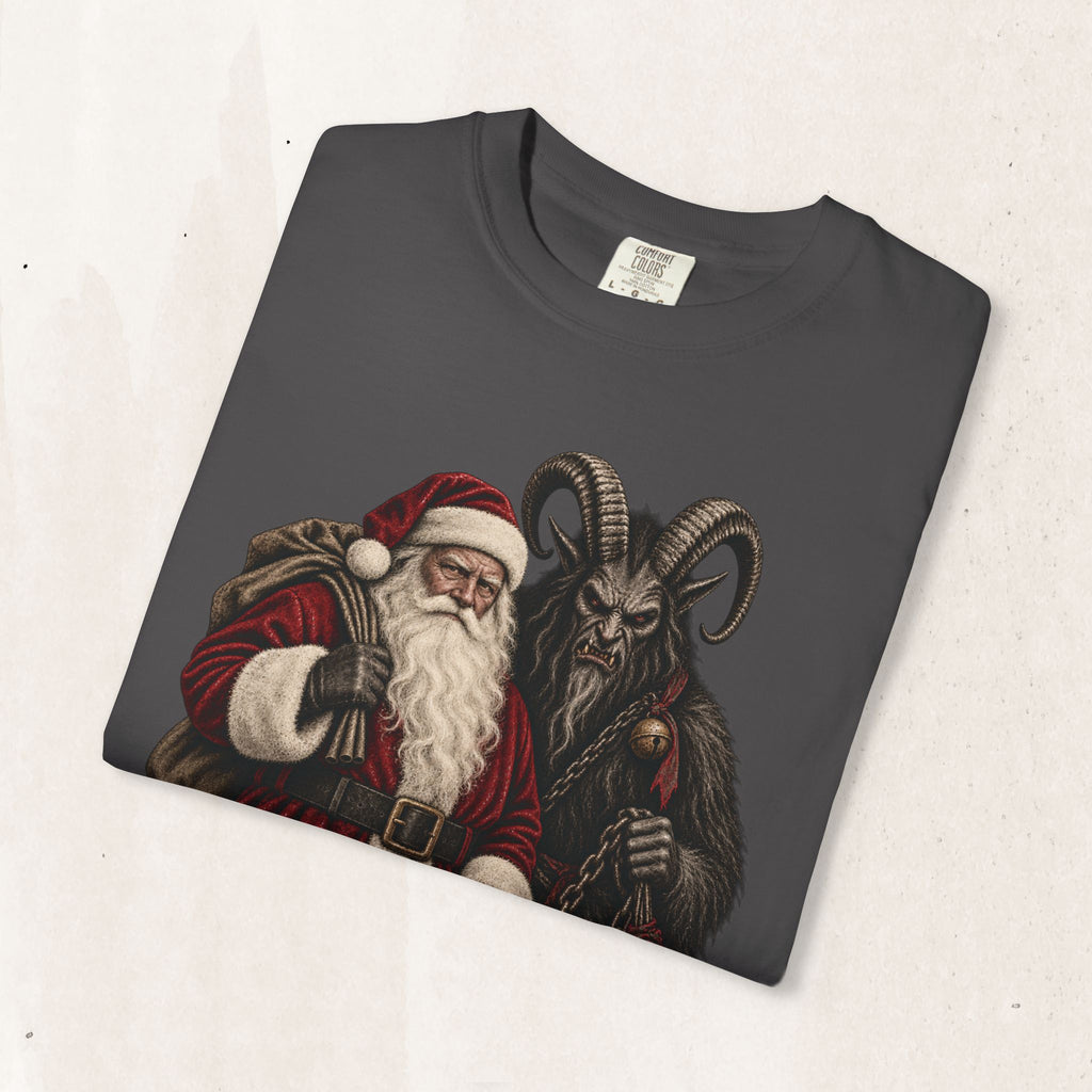 Santa & Krampus Christmas Graphic Tee