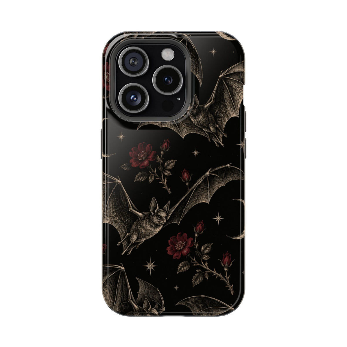 Gothic Bat & Moon Magnetic Phone Case, alternate view