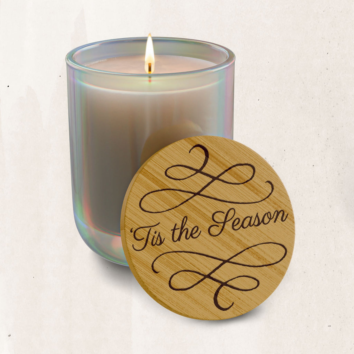 Engraved 'Tis the Season Soy Candle (14 oz)