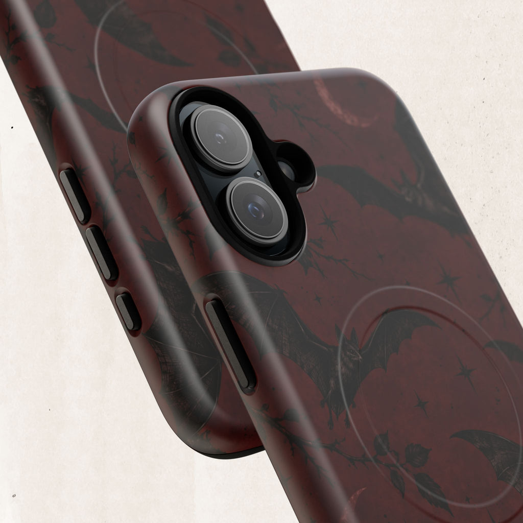 Gothic Bat Moon Magnetic Phone Case