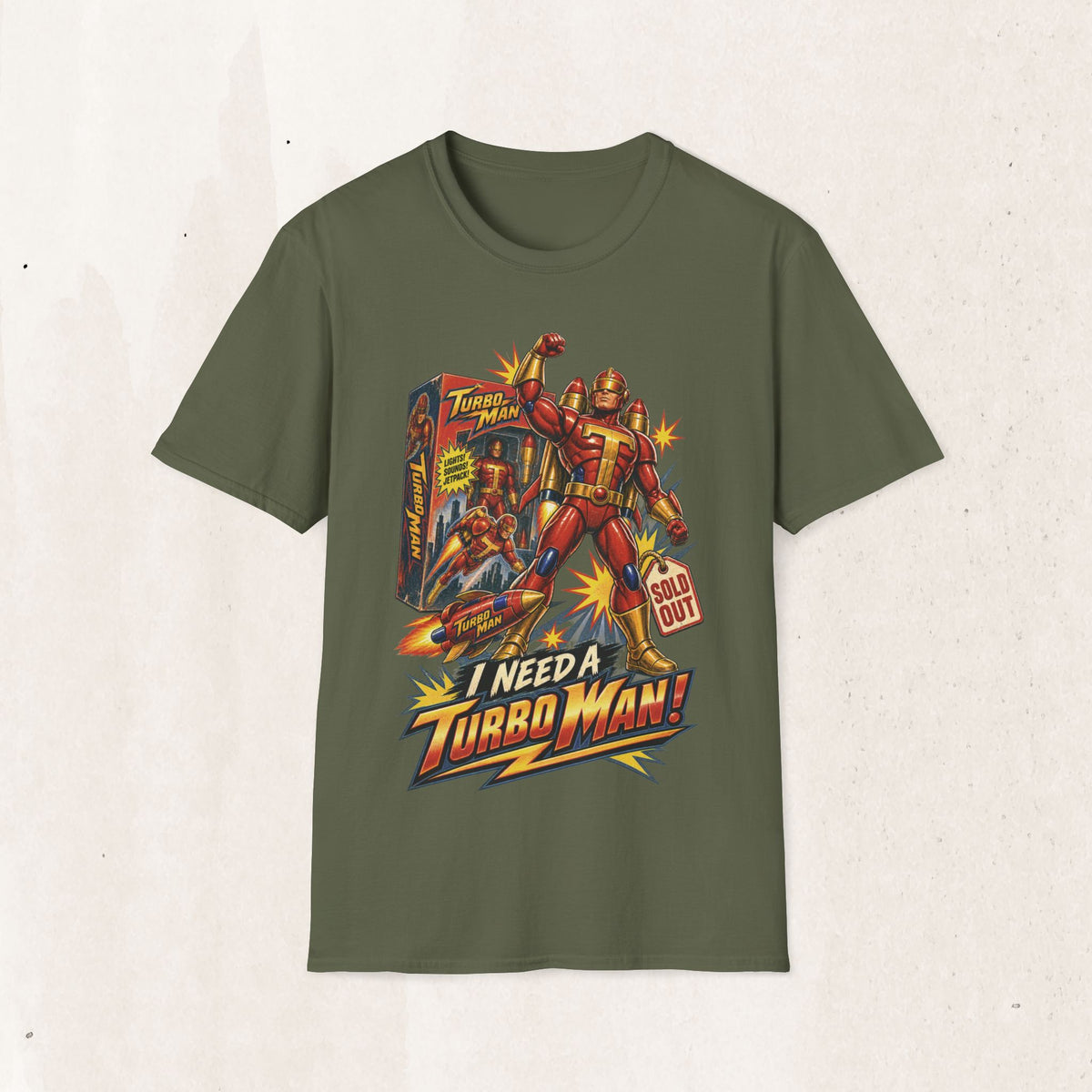 Turbo Man Graphic Tee - Jingle All The Way