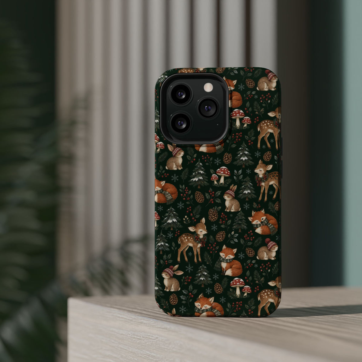 Woodland Fox & Deer MagSafe Phone Case, alternate view