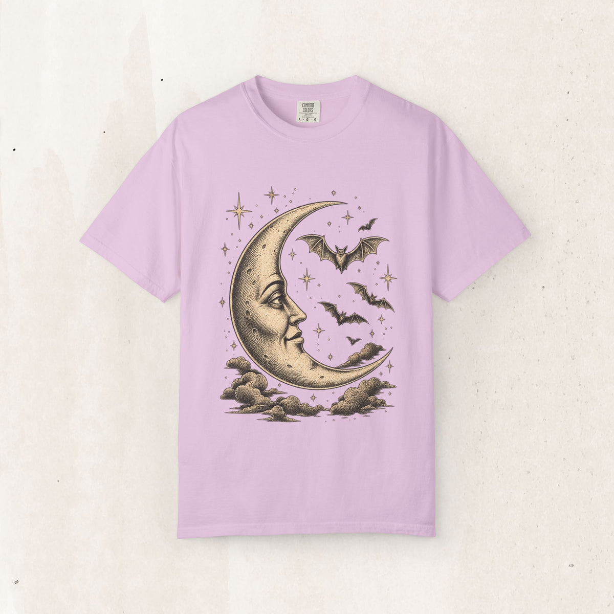 Crescent Moon & Bats Tee