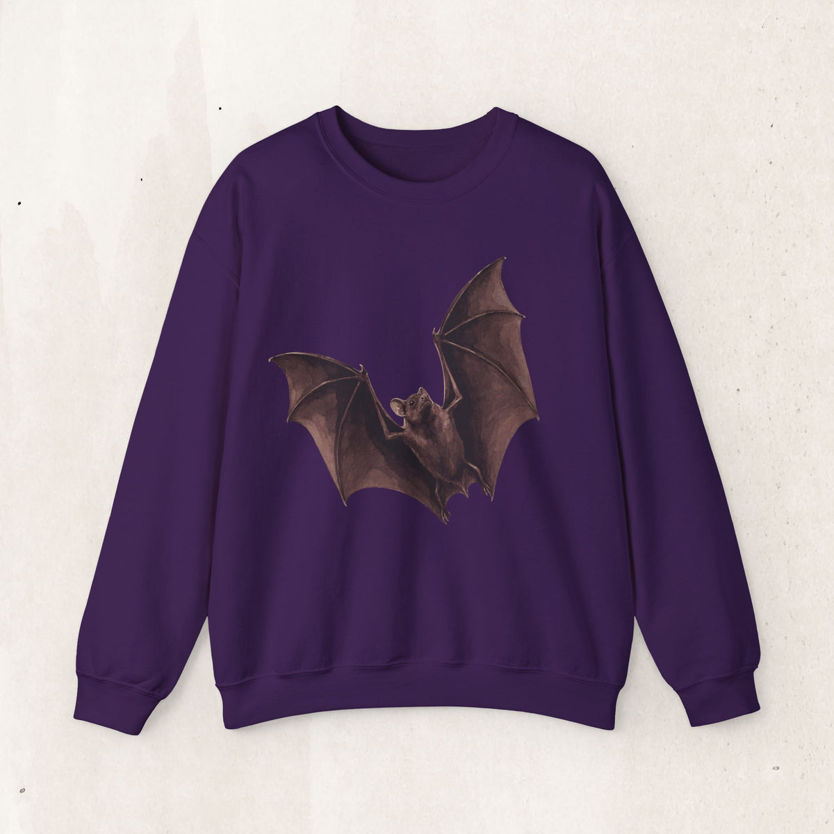 Flying Bat Graphic Crewneck Sweatshirt