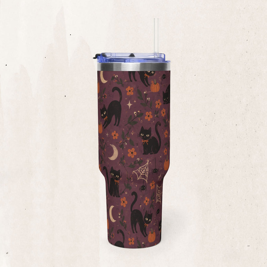 Black Cat Vacuum Tumbler (40 oz)