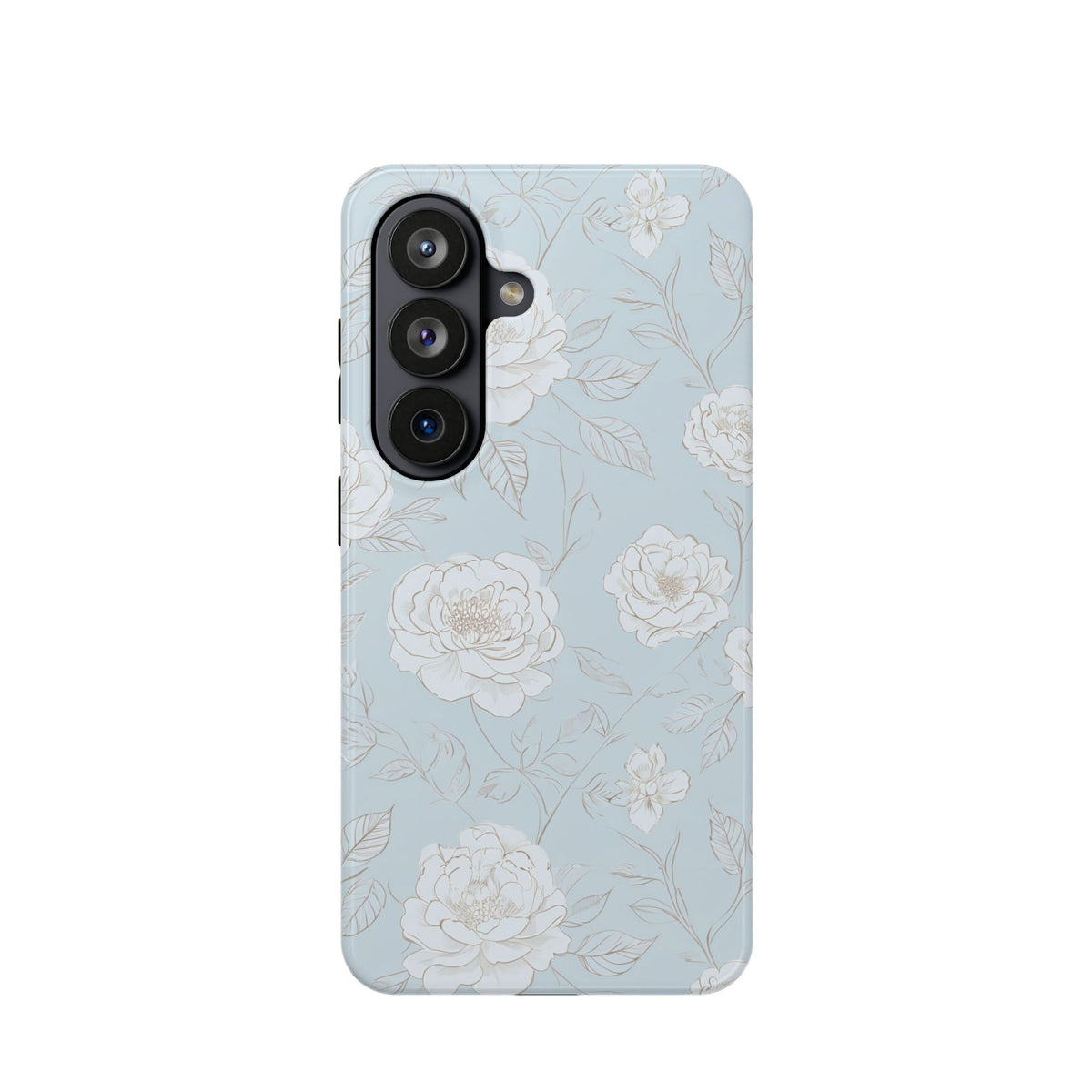 Blue Floral Magnetic Phone Case, alternate view