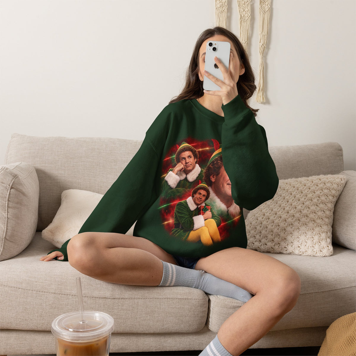 Buddy the Elf Christmas movie crewneck sweatshirt