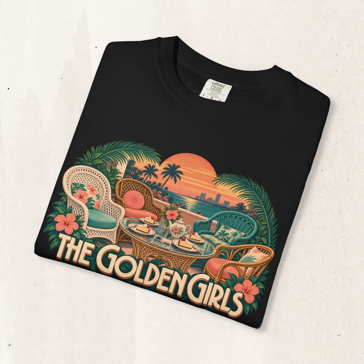 Golden Girls Retro Sunset Tee