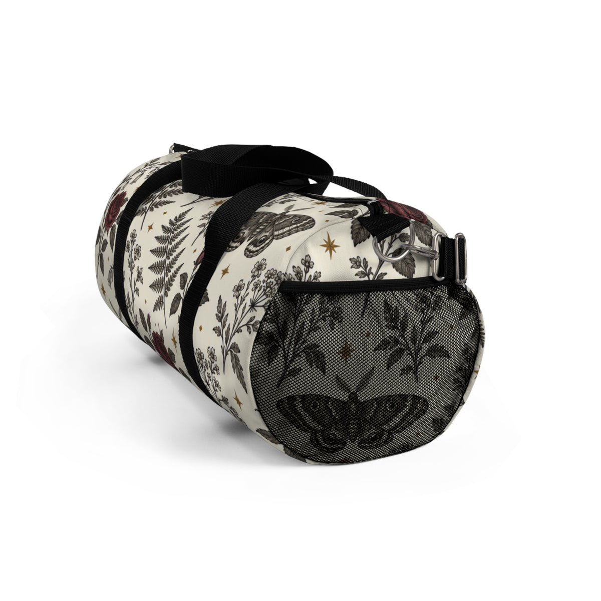 Floral Rose & Fern Duffel Bag