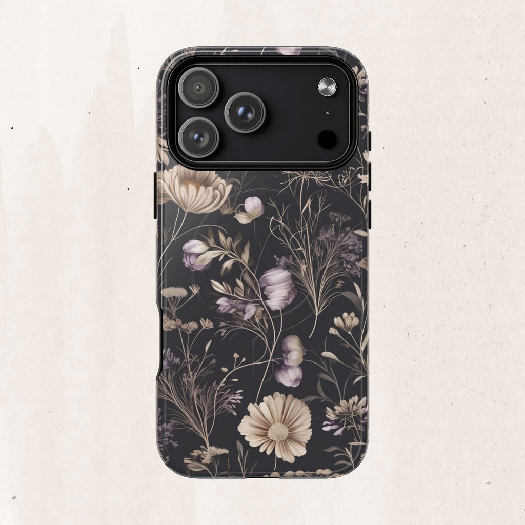 Floral Noir Tough Magnetic Phone Case