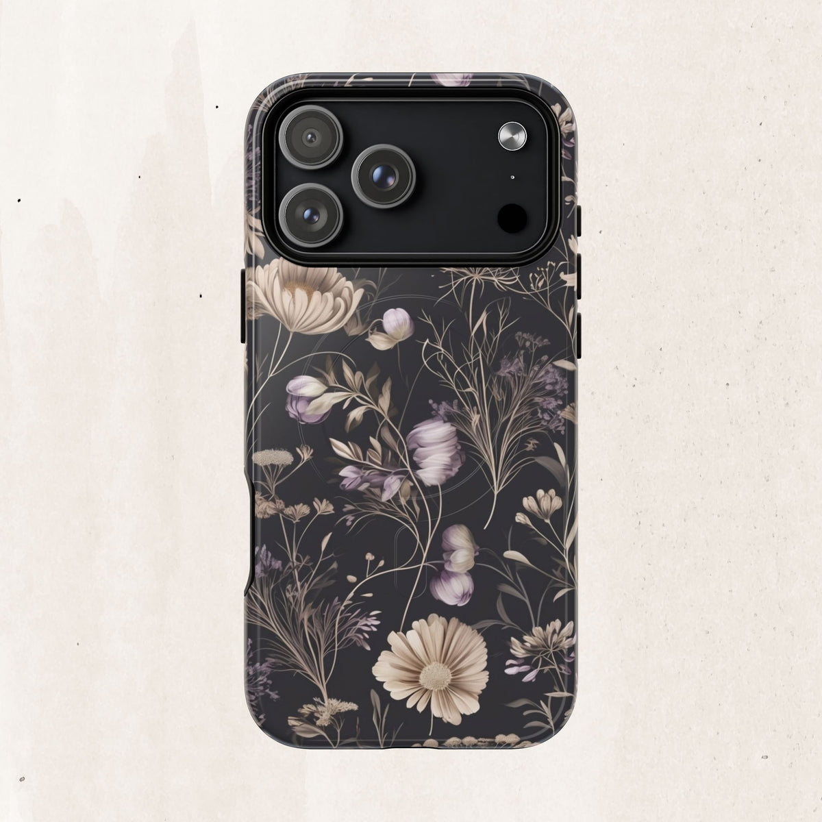 Floral Noir Tough Magnetic Phone Case