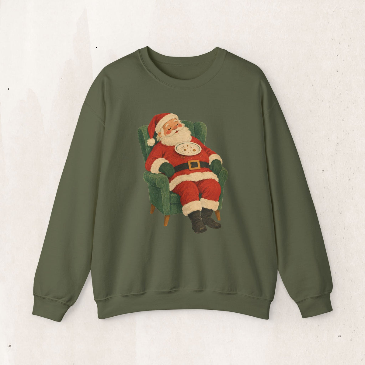 Vintage Santa Claus in Armchair sweatshirt