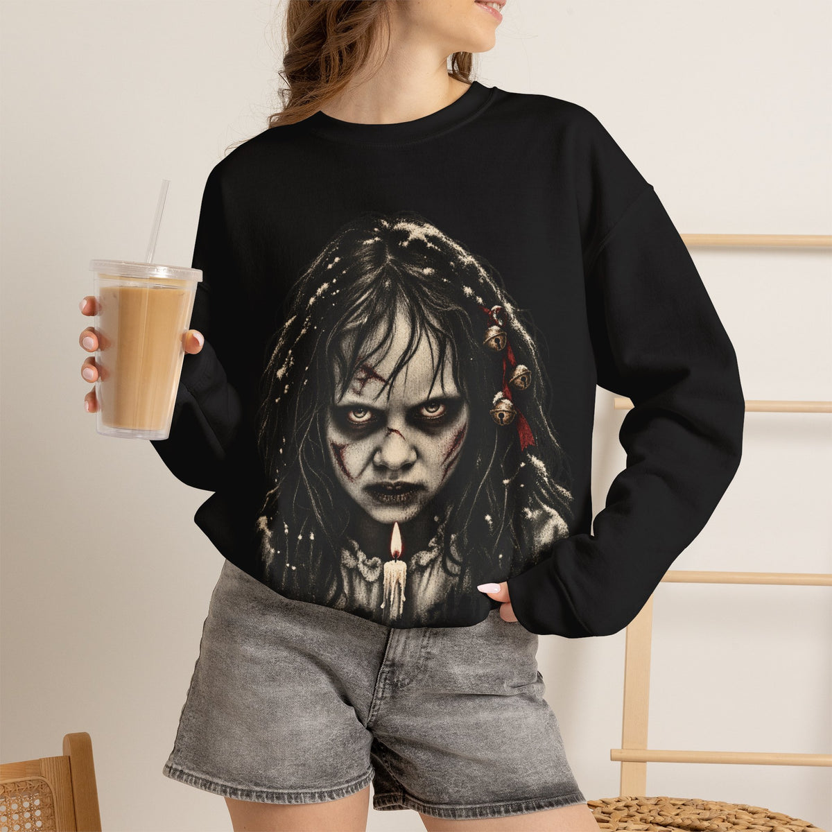 Exorcist Christmas Crewneck Sweatshirt