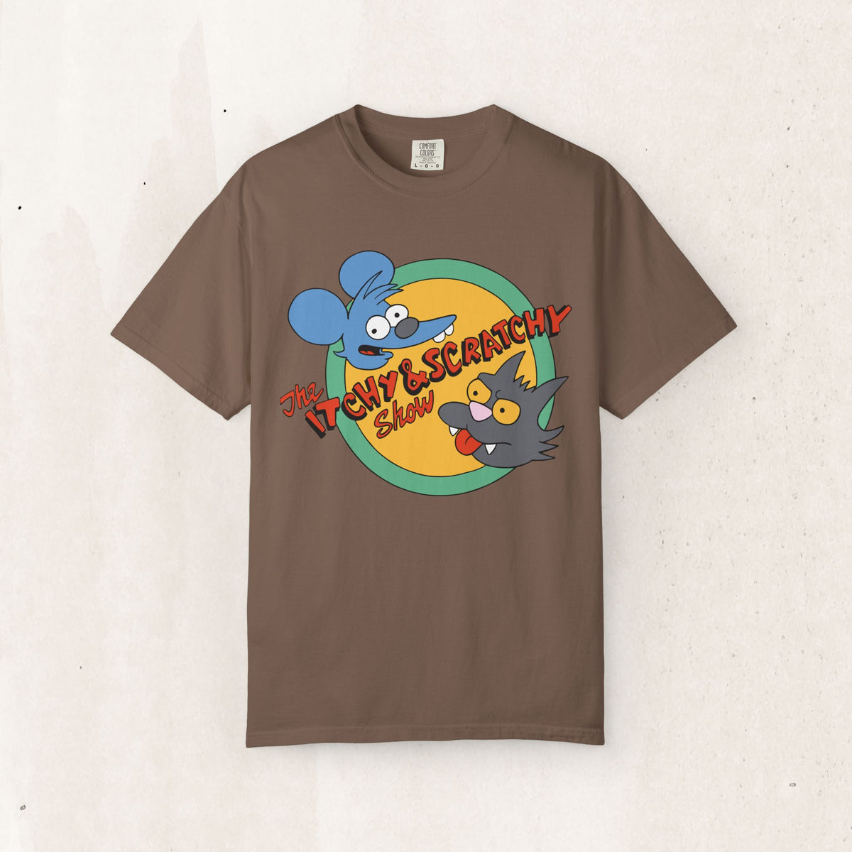 The Itchy & Scratchy Show Cartoon T-Shirt – Espresso