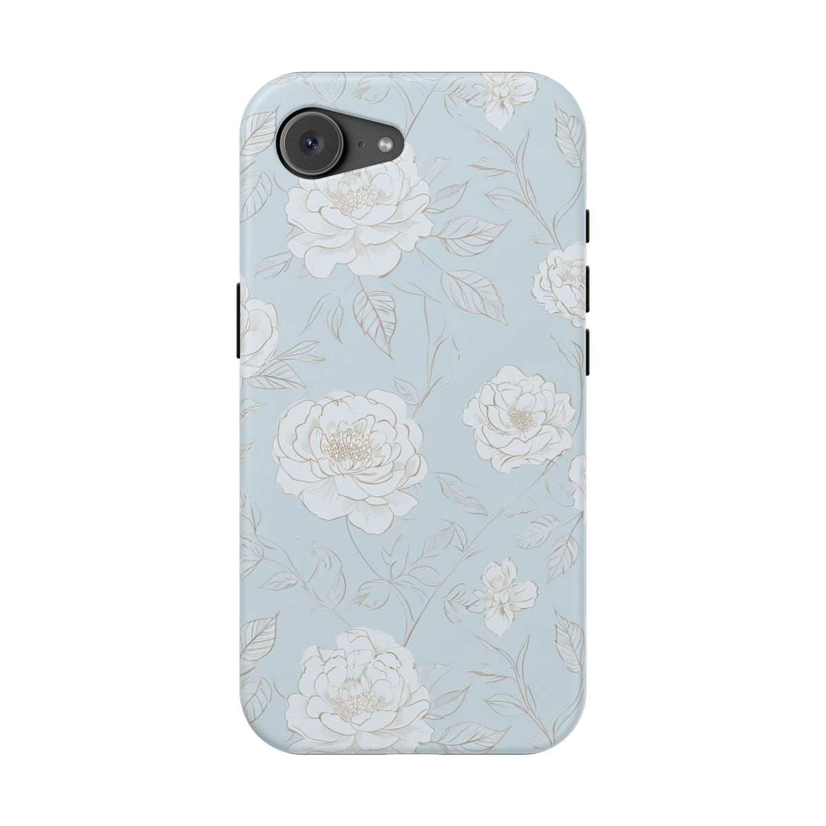 Blue Floral Magnetic Phone Case, alternate view