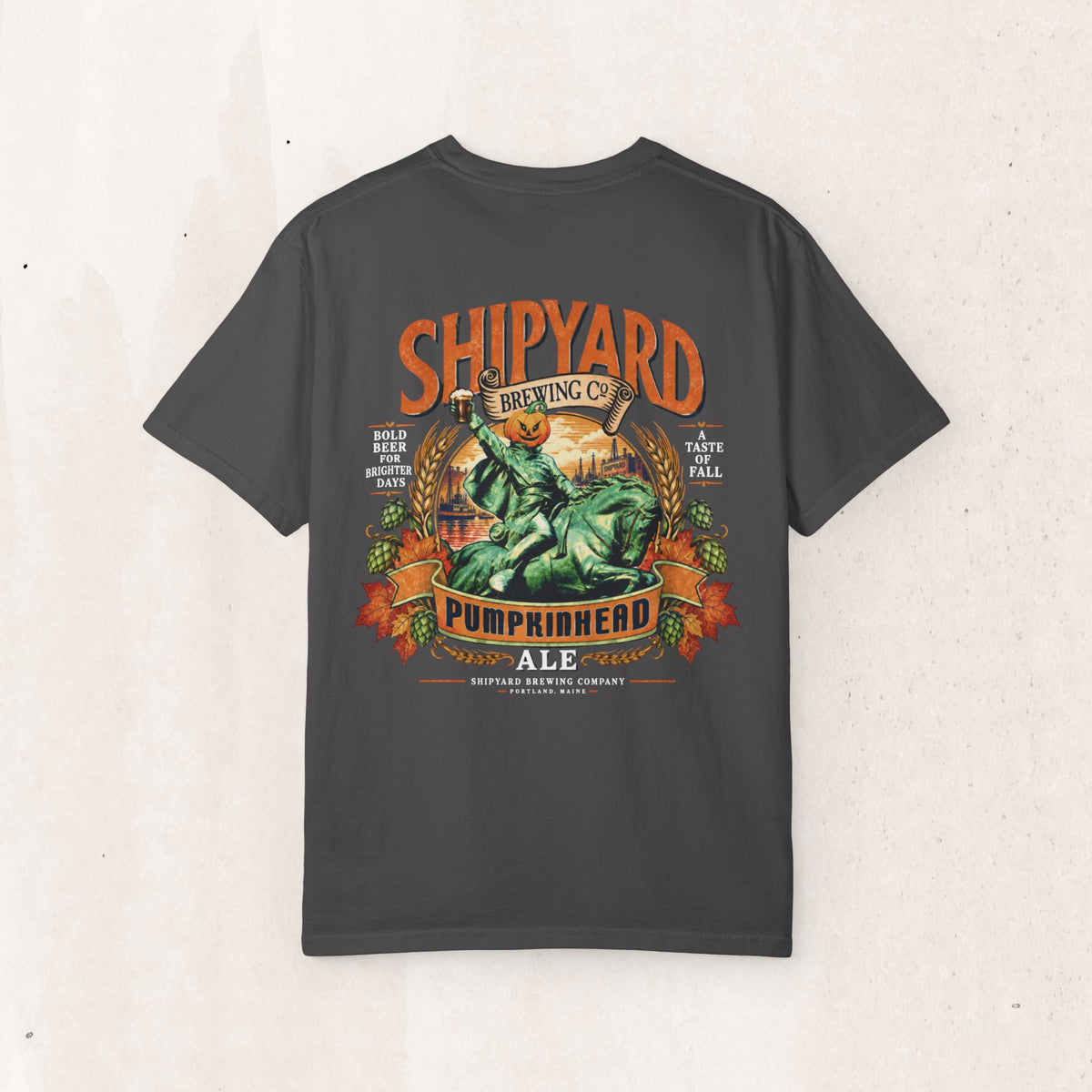 Pumpkinhead Ale Tee – Vintage Brewery Graphic Shirt – Graphite