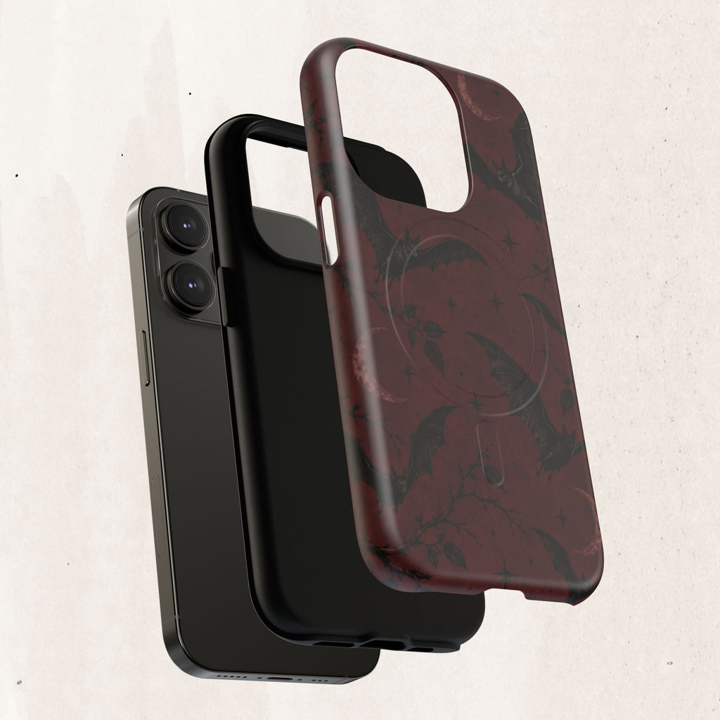 Gothic Bat Moon Magnetic Phone Case