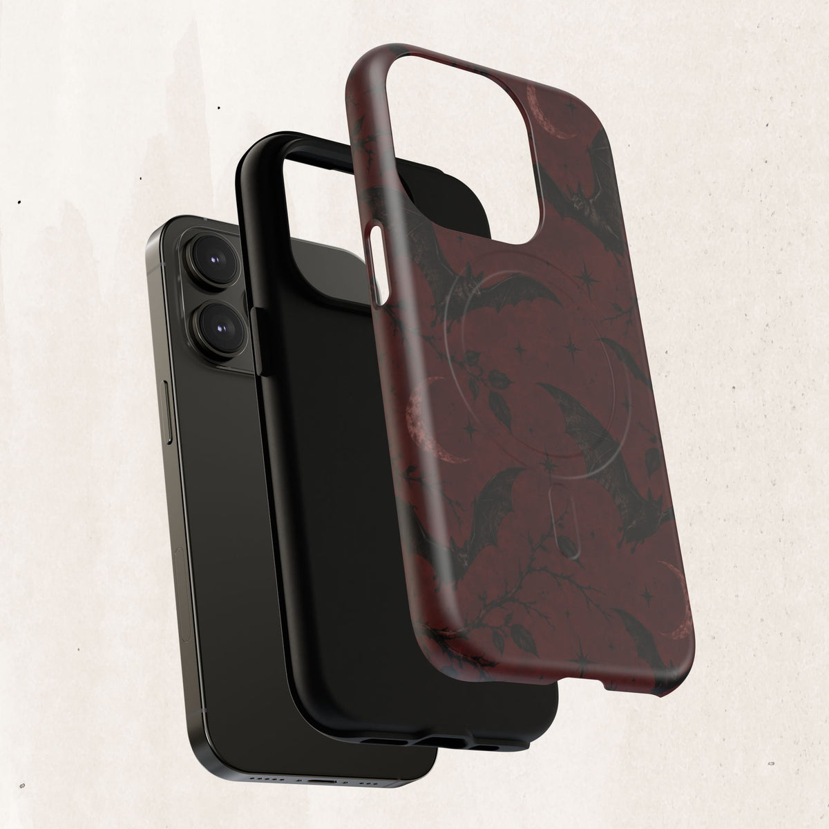Gothic Bat Moon Magnetic Phone Case