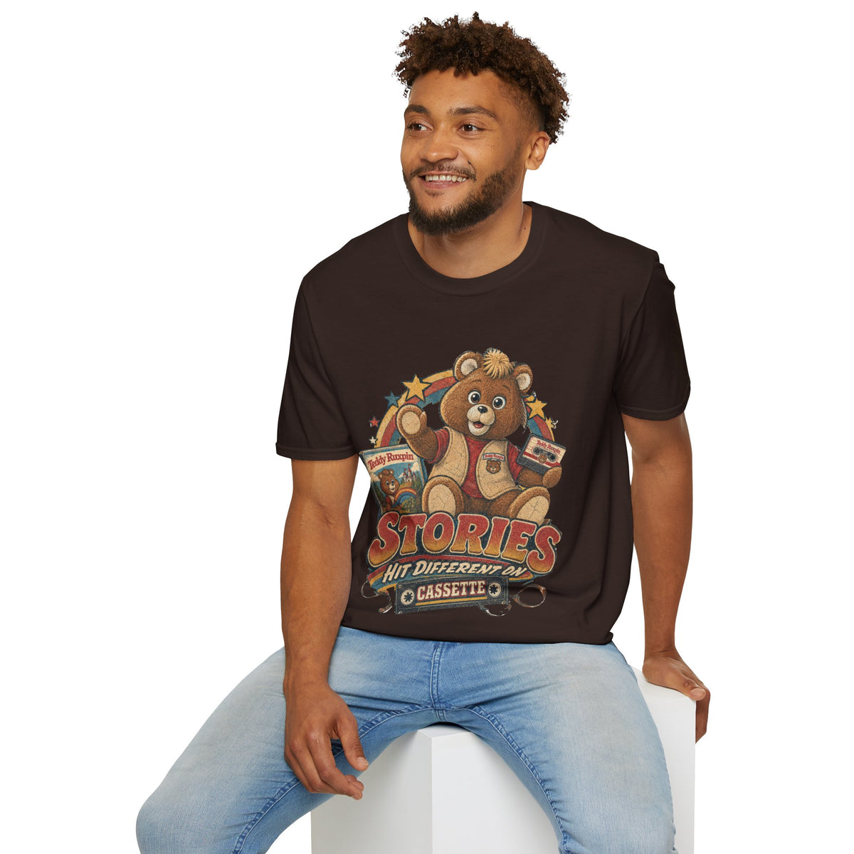 Teddy Ruxpin Graphic Tee in Charcoal, alternate view