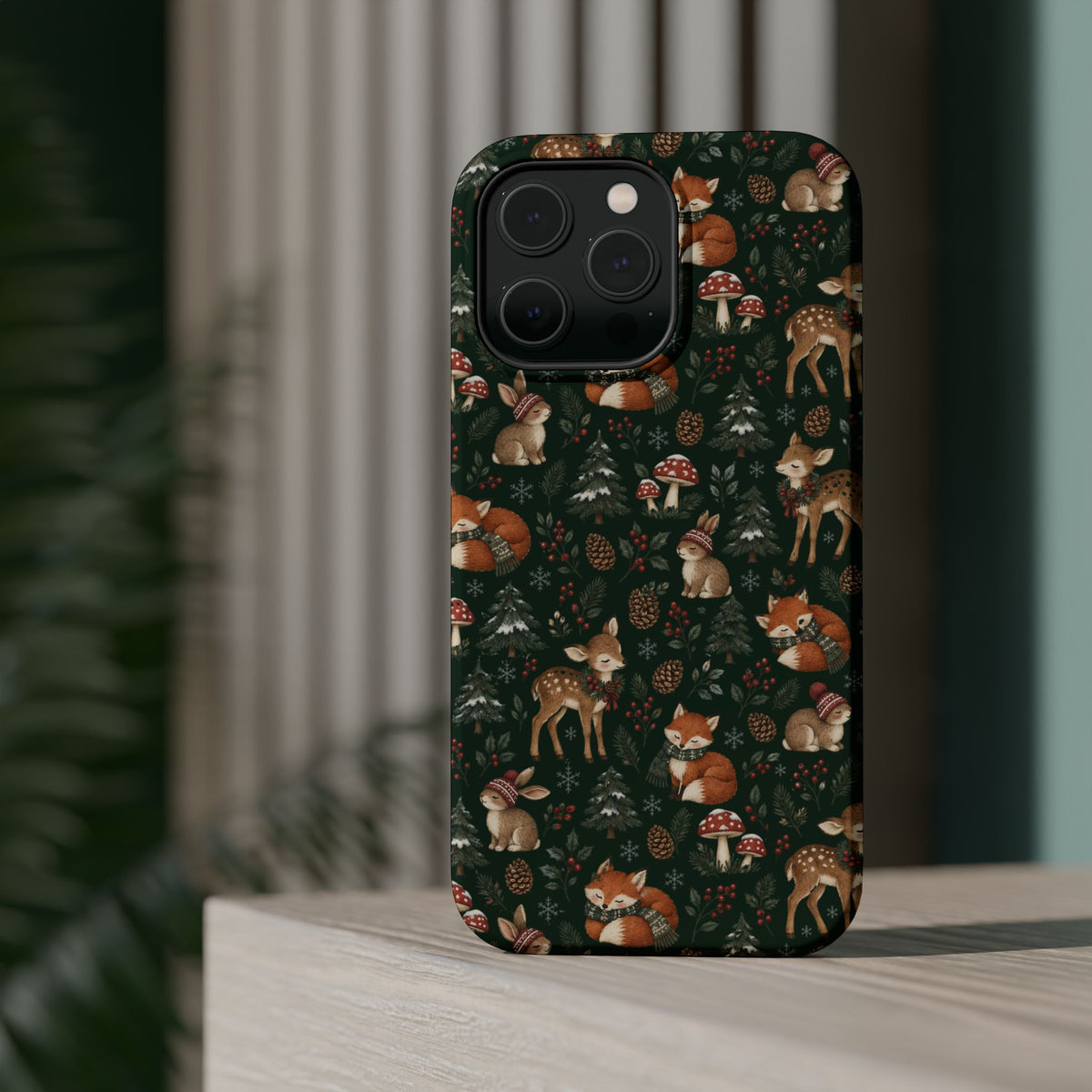 Woodland Fox & Deer MagSafe Phone Case, alternate view