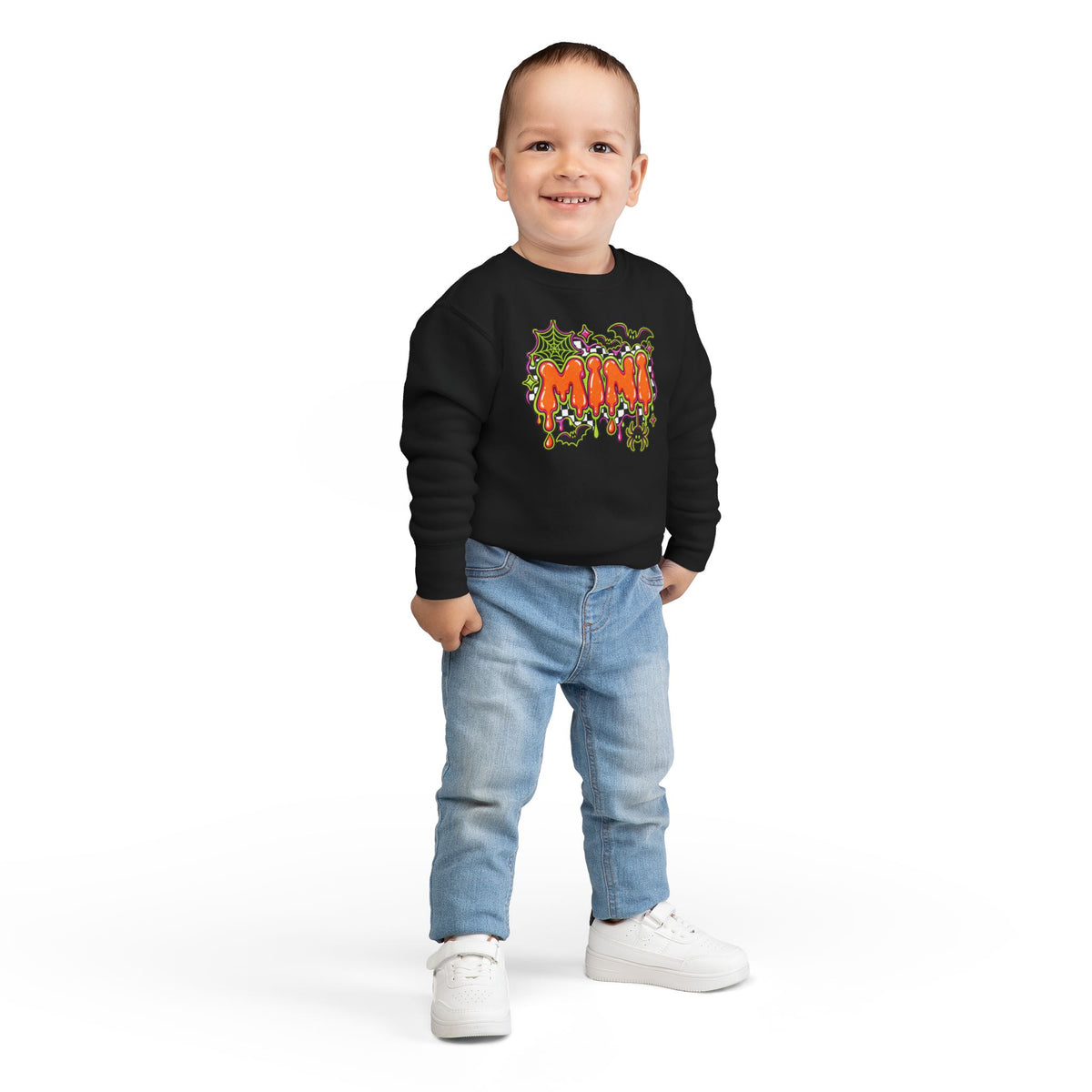 Neon Drip Checkerboard "Mini" Design Sweatshirt