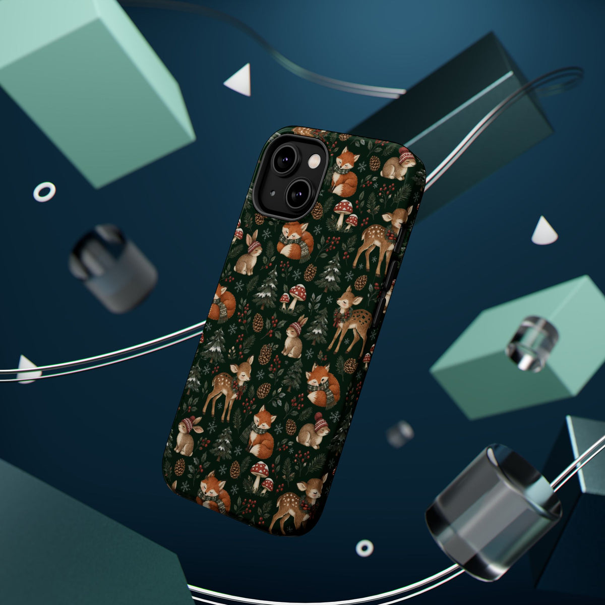 Woodland Fox & Deer MagSafe Phone Case, alternate view