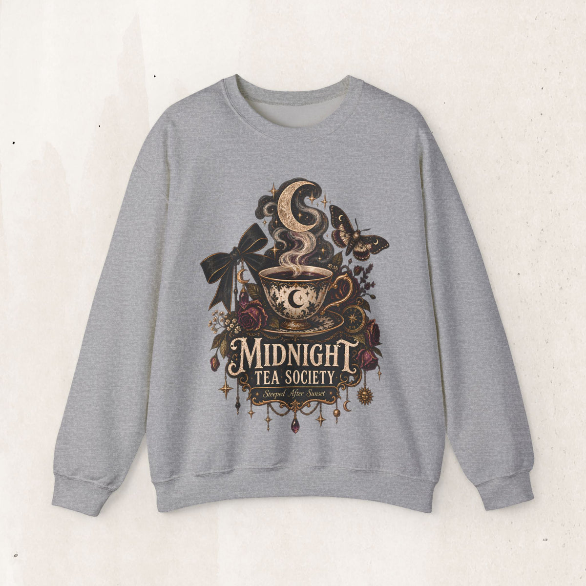 Midnight Tea Society Crewneck Sweatshirt