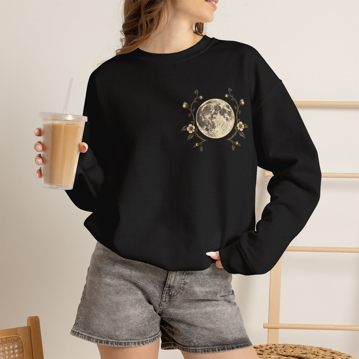 Moon Phase Crewneck Sweatshirt