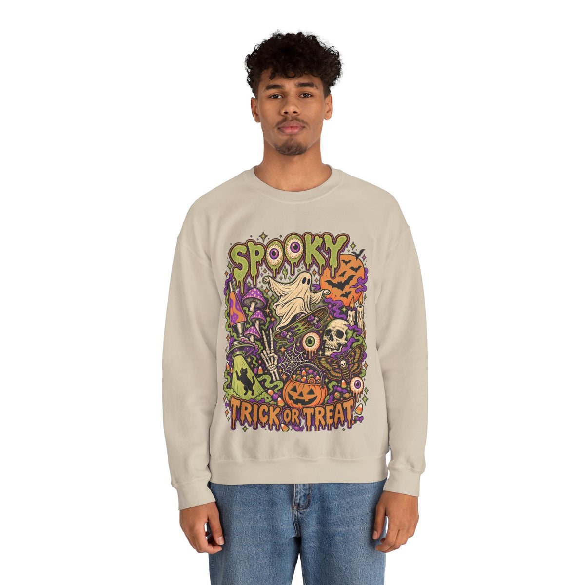 Halloween Spooky Trick or Treat Sweatshirt