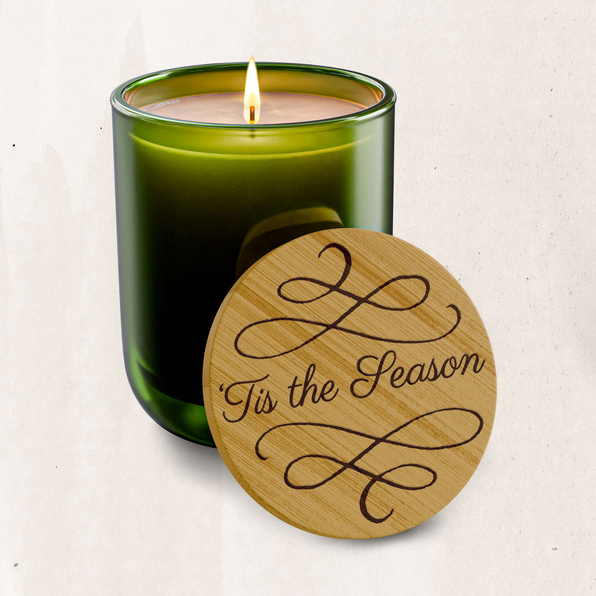 Engraved 'Tis the Season Soy Candle (14 oz)