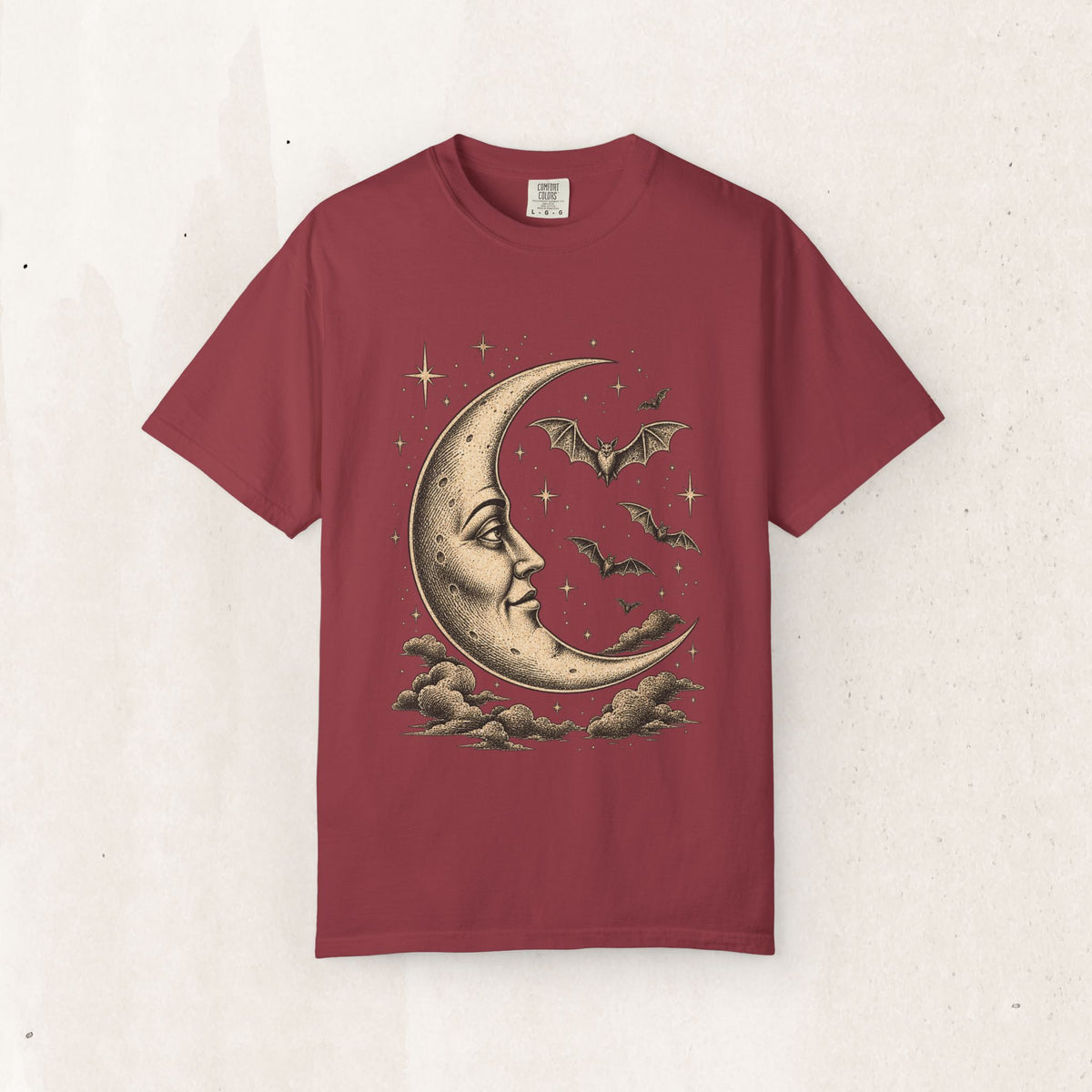 Crescent Moon & Bats Tee