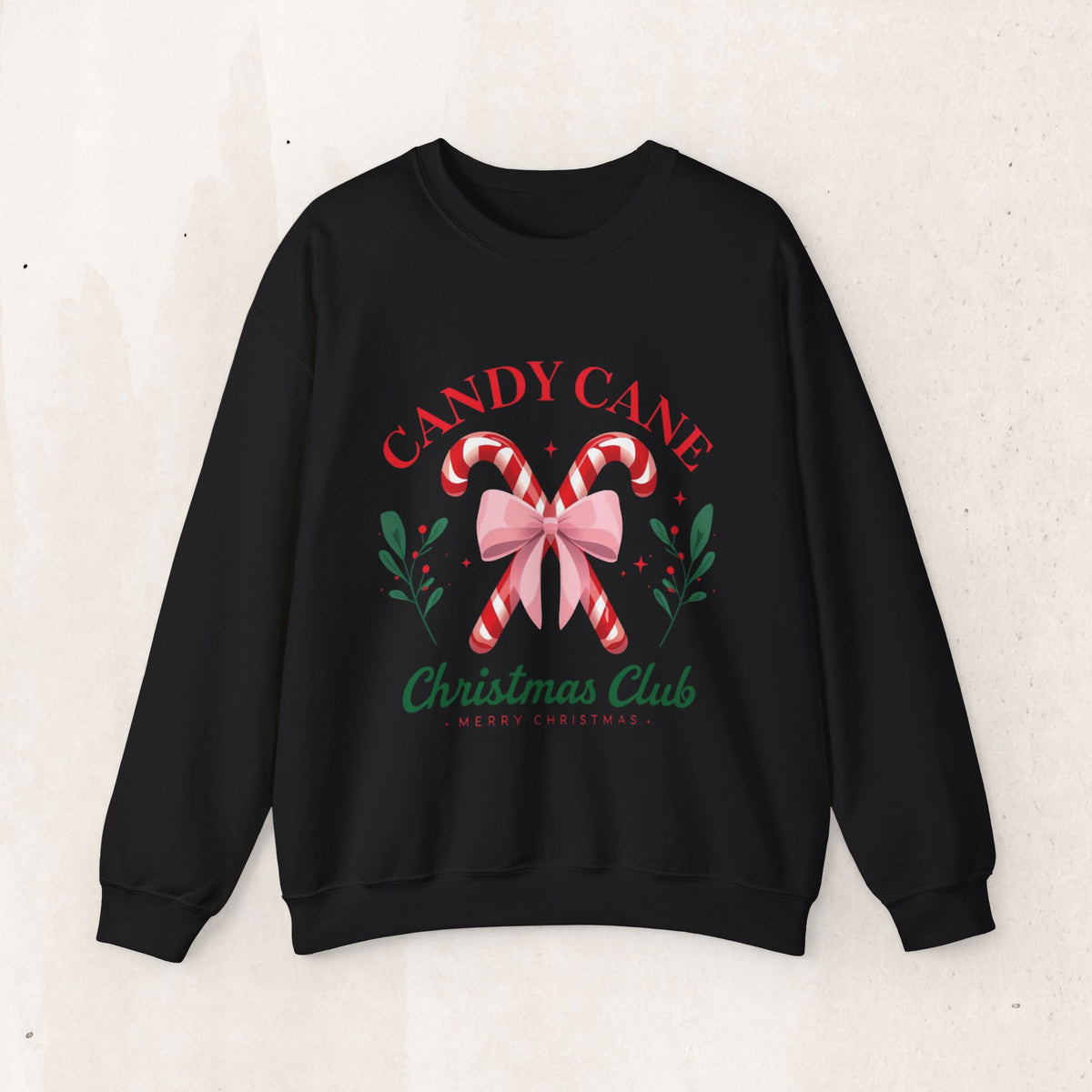 Candy Cane Christmas Club Crewneck Sweatshirt