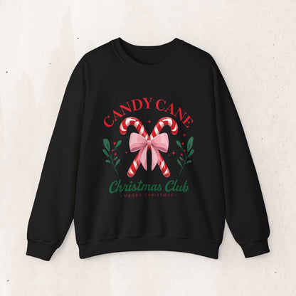 Candy Cane Christmas Club Crewneck Sweatshirt