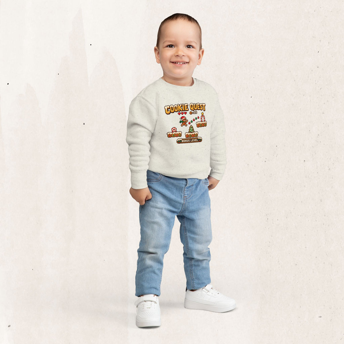 Christmas Cookie Quest Toddler Sweatshirt