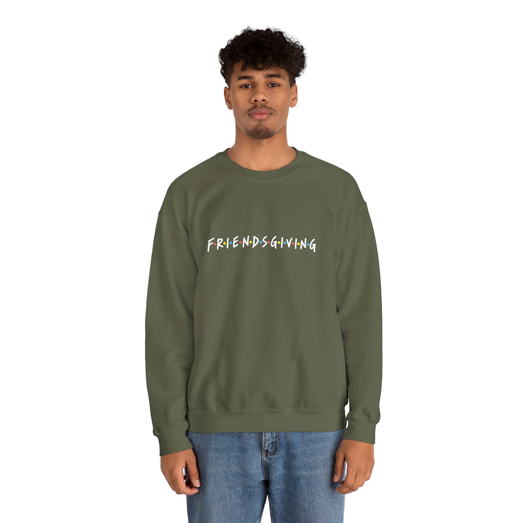 Embroidered 'Friendsgiving' FRIENDS Crewneck Sweatshirt Printify