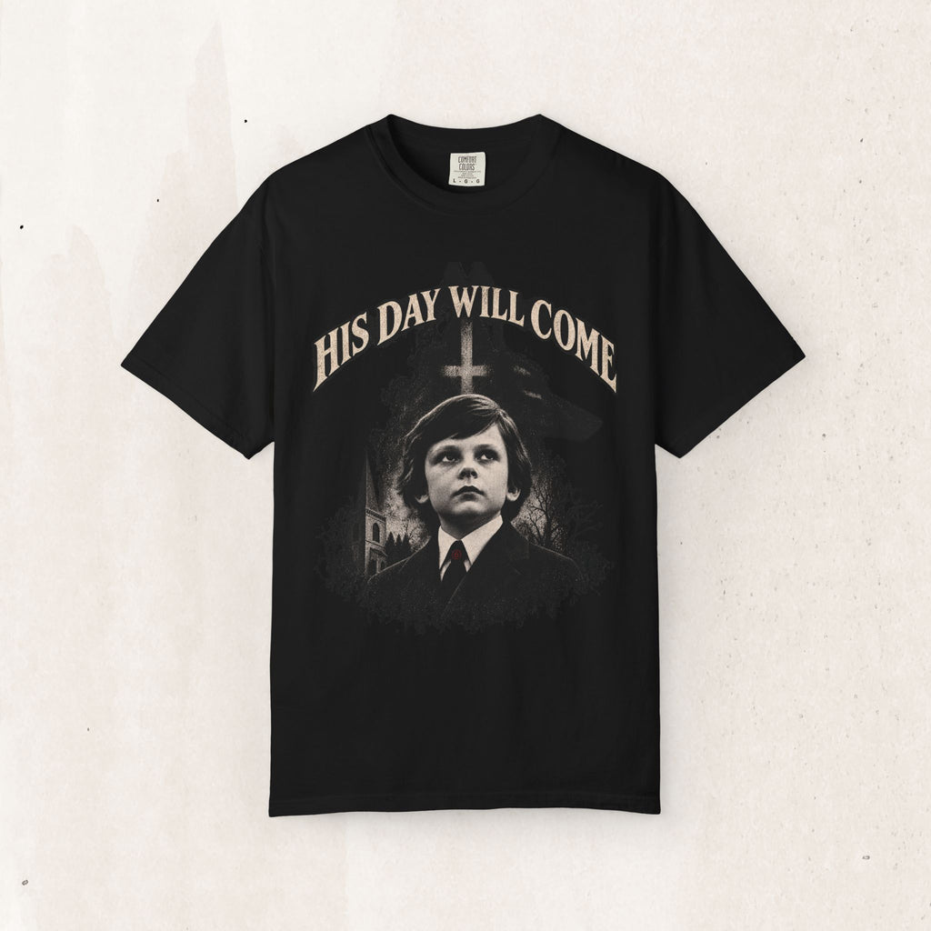 The Omen "His Day Will Come" Damien Graphic Tee