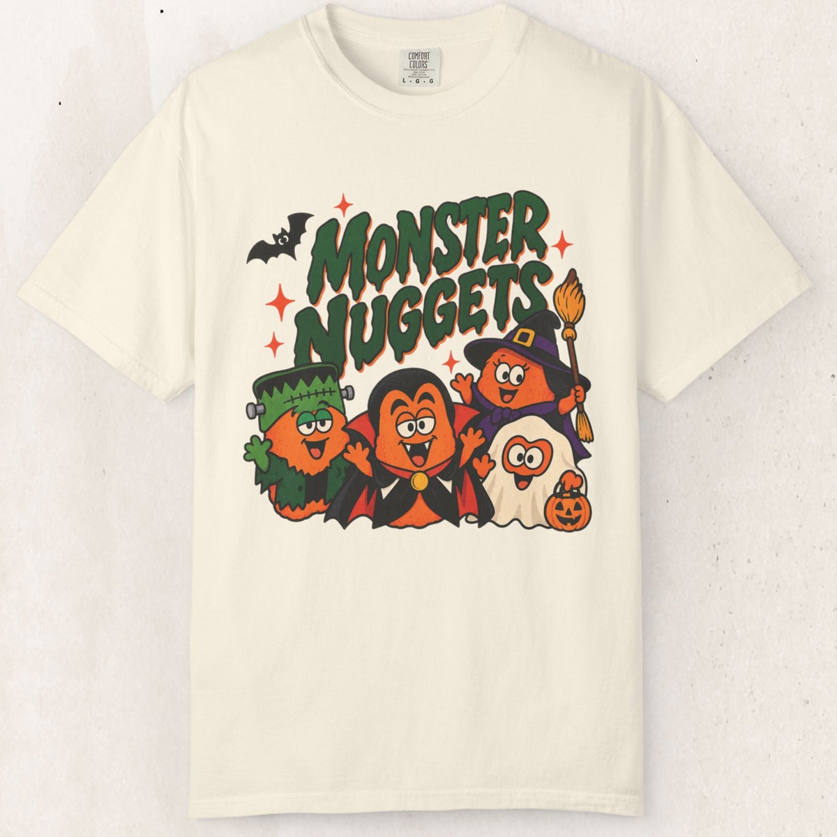 Monster Nuggets Halloween Tee – Ivory