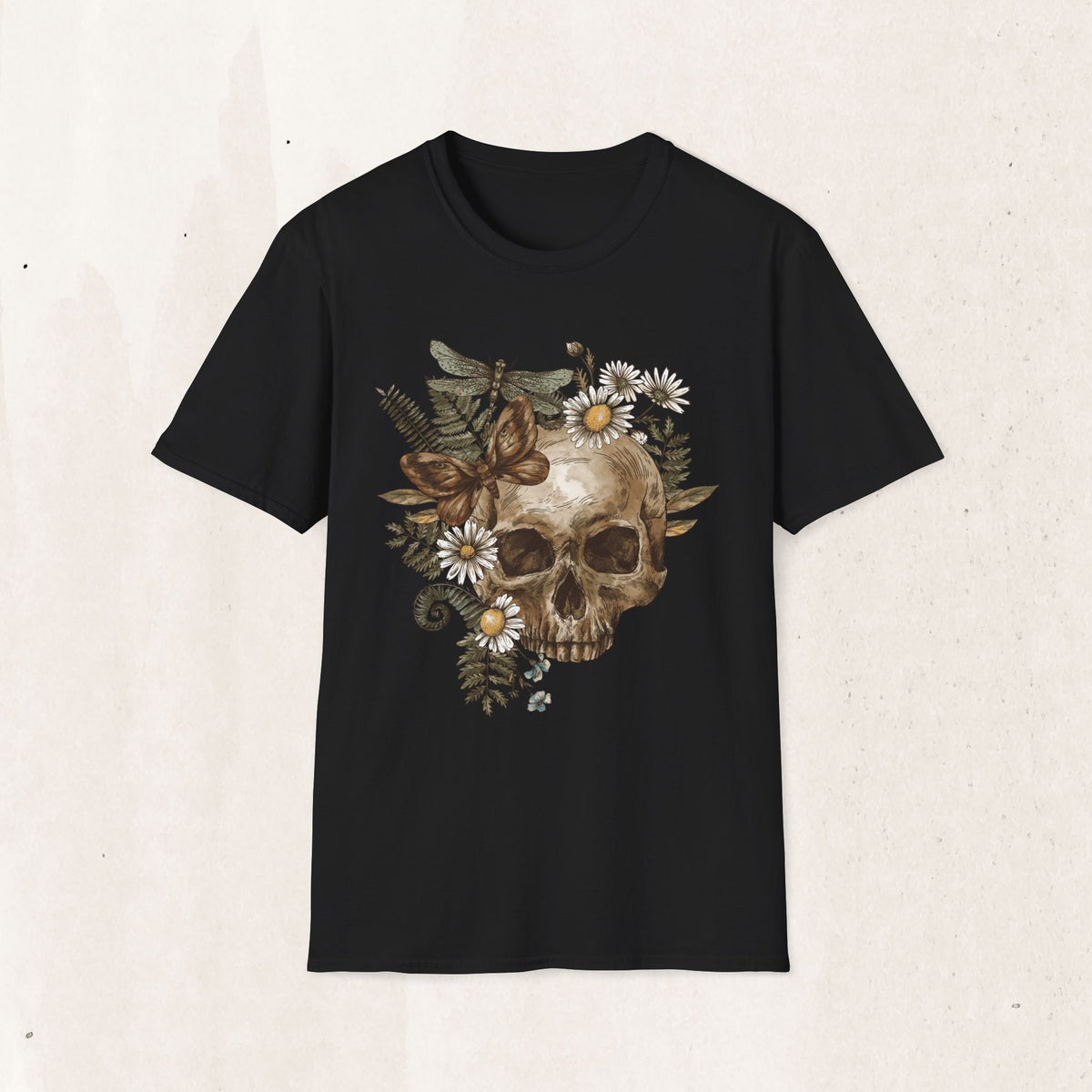 Floral Skull Graphic Tee