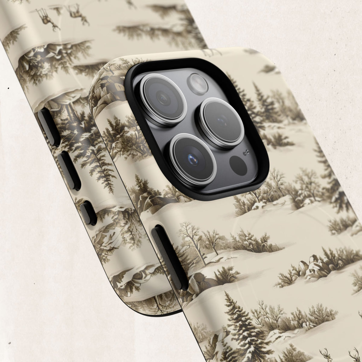 Deer & Pine Woodland Tough Magnetic Phone Case