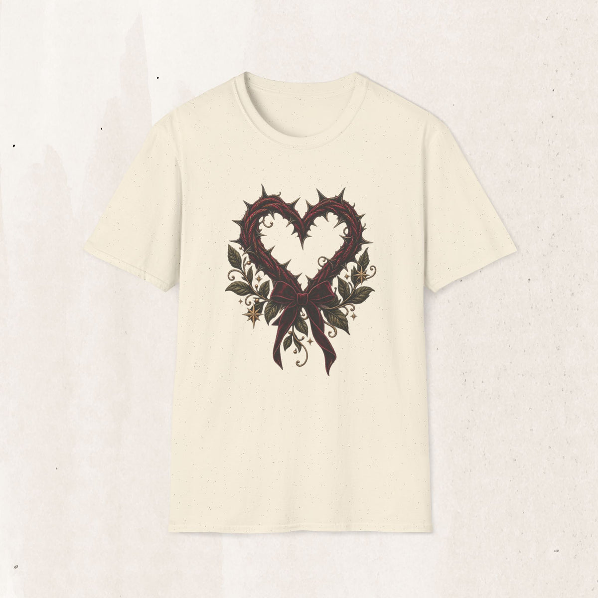 Thorn Heart Graphic Tee – Gothic Floral